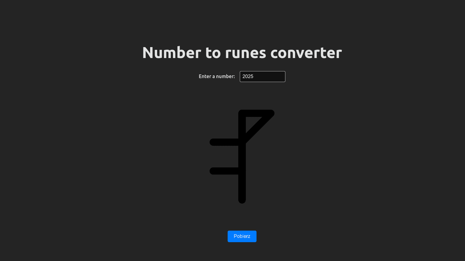 Number to runes